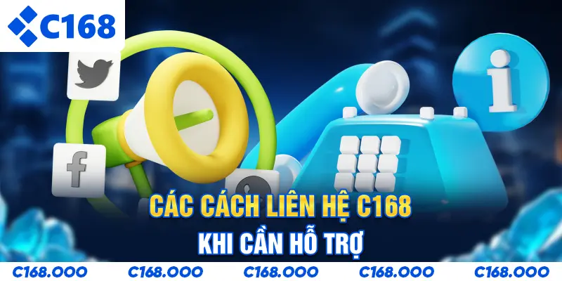Các cách liên hệ C168 khi cần hỗ trợ