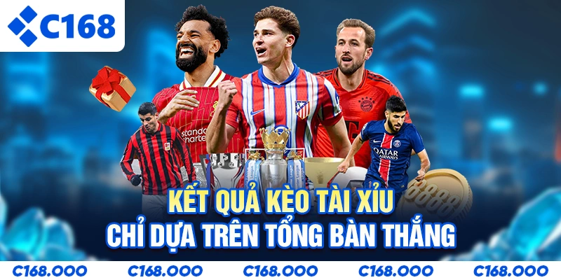 Kết quả Kèo Tài Xỉu chỉ dựa trên tổng bàn thắng