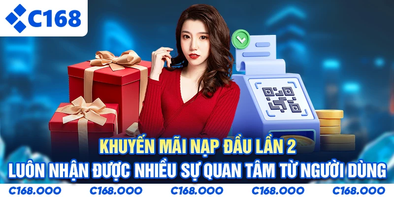 Khuyến mãi nạp đầu lần 2 luôn nhận được nhiều sự quan tâm từ người dùng