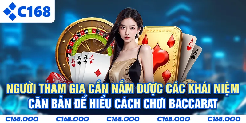 Người tham gia cần nắm được các khái niệm căn bản để hiểu cách chơi Baccarat