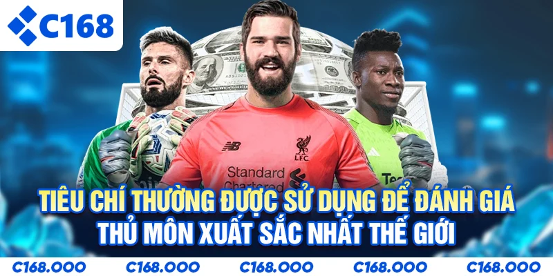 Tiêu chí thường được sử dụng để đánh giá thủ môn xuất sắc nhất thế giới